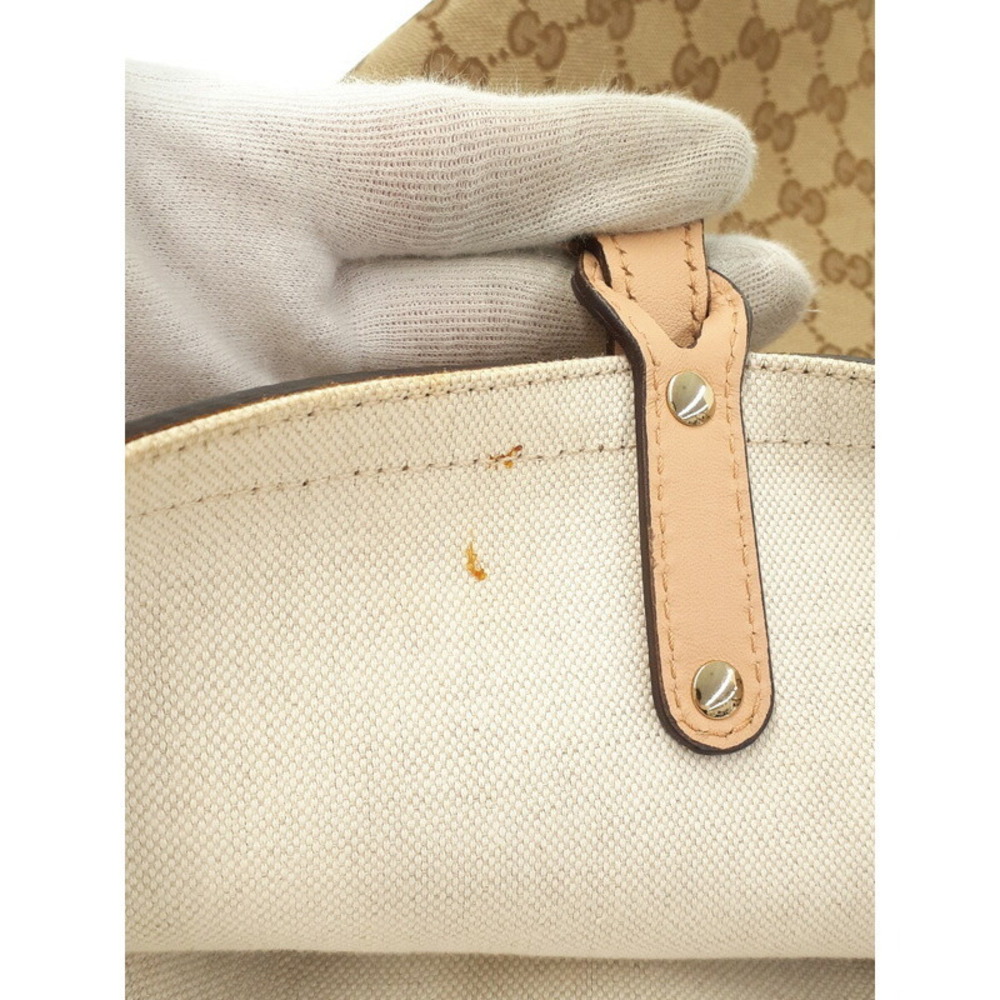 Gucci Canvas Craft tote Cream GG bag - Picture 6 of 9